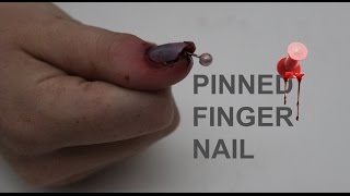 PINNED FINGER NAIL TUTORIAL!!