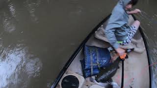 The BIG One That Got Away, Flathead Catfish tries eating A channel Catfish on our line