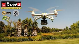 MJX Bugs 2C | Action Camera Drone Flight (2017)