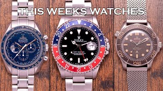 This Weeks Watches - Rolex GMT-Master, Omega Seamster "NTTD", Speedmaster Apollo 17 & More [EP114]