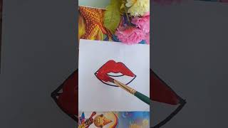 lips #shorts #youtubeshorts #btsshorts #satisfying #painting #funtime #art