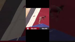 NCAA Gymnastics FAIL Floor Routine ❤️‍🔥 Last one is EPIC 🔥 #shorts #gymnastics #youtubeshorts