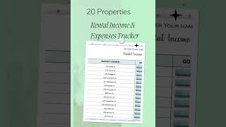 Gift yourself freedom from Pen & Paper. Try my easy to use spreadsheets for Rental Property Tracking