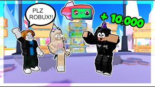 I SURPRISED MY BEST FRIEND WITH 10,000 ROBUX FOR HIS BIRTHDAY!!..😱🎉