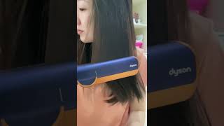 First Impression of Dyson Airstrait #dyson #dysonairstrait #airwrap #hairstyle #straighthair