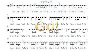 Rhythm Exercise With The Grace Note  Appoggiatura & Acciaccatura #musiclessons