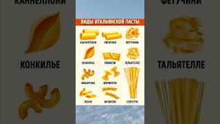 Виды итальянской пасты 🍝