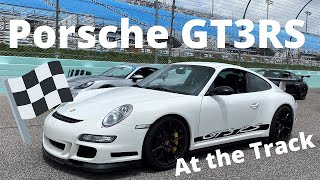 Porsche 997 GT3RS at the track for Das Renn Treffen DRT