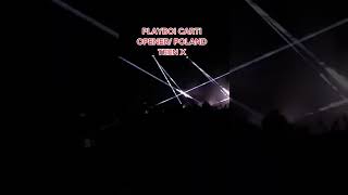 playboy carti performance in Poland Teen X song