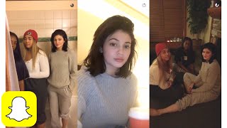 Kylie Jenner's snowboarding trip w/ Jordyn and Justine on Snapchat