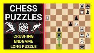 Chess Puzzles to Practice. Themes: Crushing, Endgame, Long puzzle. Learn Chess