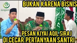 Mencengangkan!! Gibran Di Cecar Pertanyaan Santri K. H. AQIL SIRODJ, Jawabannya Bikin Merinding!