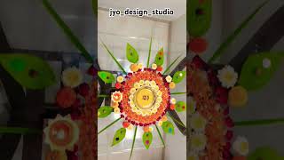 🌼🌸Flower rangoli for Diwali🌸🌼Flower decoration idea's for Diwali#flowerrangoli#flowerdecoration