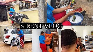 FEW HOURS IN THE LIFE OF A MOTHER OF TWO KIDS LIVING IN NIGERIA (SILENT VLOG )