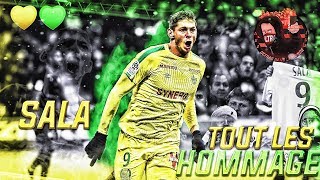 TOUT LES HOMMAGES A EMILIANO SALA EN FRANCE ! ( ULTRAS )