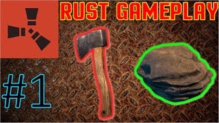 Rust - #1 - Developing Base And Leveling Up!