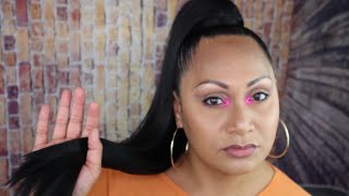 HOW TO | Sleek Ponytail on Short Hair | The Sassy Hair Collection | 26 Inch 1B