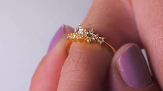 Sasha Sparkle 18K Gold Ring