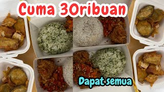 MURAH paket ayam geprek 2 porsi tahu tempe terong goreng porsi DAPAT BANYAK