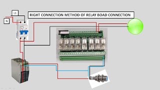 Right method to connect relay board.Relay board connection.