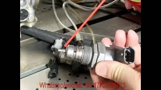 Common rail diesel fuel injector pump test bench DRV valve cleaning video