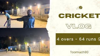 Night match vlog 4 over 67 runs target 😂😂