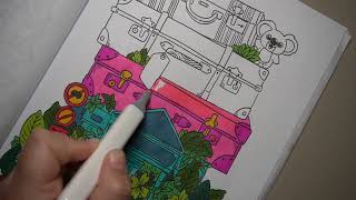 Cute Luggage Store - Time Lapse Coloring