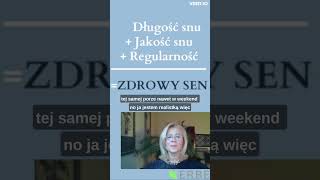 Zdrowy sen - 3 rzeczy #short #youtubeshorts