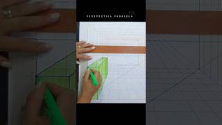 1 Punto de Fuga en Perspectiva #shorts #diseñoyarquitectura #hechoamano #sv