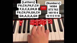 ??? piano tutorial (letters and numbers)