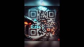 QR code turn into Abandoned Future Station Qr code Art🚉