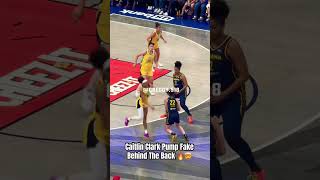 Caitlin Clark Pump Fake Behind The Back 😳🔥🤯#caitlinclark #wnba #basketball