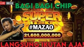 ⭕Live Bagi-bagi Sedekah Chip HDI Tulis Id Kalian #Mazao