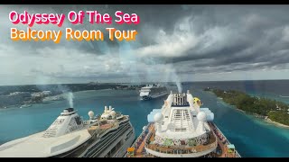 Balcony Room Tour of Odyssey Of The Sea by Royal Caribbean Cruise Ship