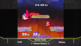 HopE(Falco) vs Blahguy(Luigi) Winners Semis - Bowser Awaits 19