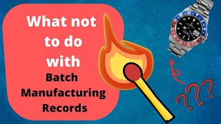 GMP Training by Example - What Not to Do with Batch Records & CoA Mistakes[LtA]