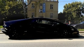 Black Lamborghini Huracan spotted in Warsaw, Poland