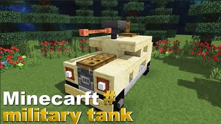 How to Make military tank in 1.20.4 Minecarft [ Want build this ]