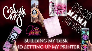 Putting A Table Together | Setting Up A Printer | Small Business Vlog