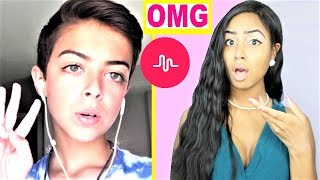 REACTING TO MY FAN SUBSCRIBERS MUSICAL.LY VIDEOS