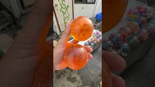 Handmade Marble Run Course ASMR ☆ 5m Healing Slope Transparent Orange Ball