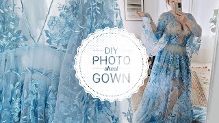 DIY photoshoot gown | 2021 Client Closet Project Dress 1 of 12 | Teal Garcia