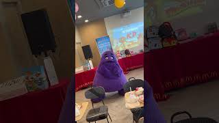 Grimace “shake”! #mcdonalds #cool  #party #familyadventures #awesome #dance #happy #birthday