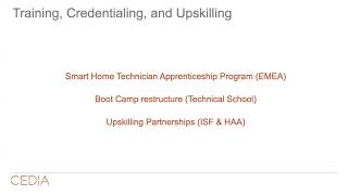 CEDIA Booth Talk: Workforce Development Update