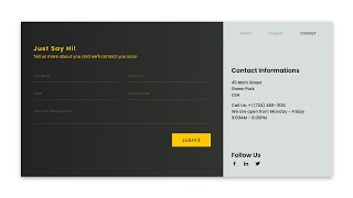 Responsive Contact Us Form in HTML and CSS | Contact Us Page