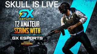 GX ESPORTS PRESENT T2 AMATUER SCRIMS LIVE | PUBG MOBILE LIVE | ALPHA SKULL