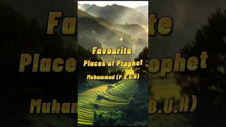 Favourite places of Prophet Muhammad (P.B.U.H) #places #islam #explore