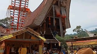 Cinematography video Drone Tongkonan Dulang Tua Pangrante Toraja Utara