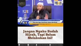 jangan ngaku hijrah jika belum melakukan ini