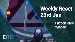 Destiny 2: Faction Rally Winners & Weekly Reset 23rd Jan